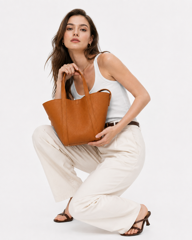 Leather Bucket Bag