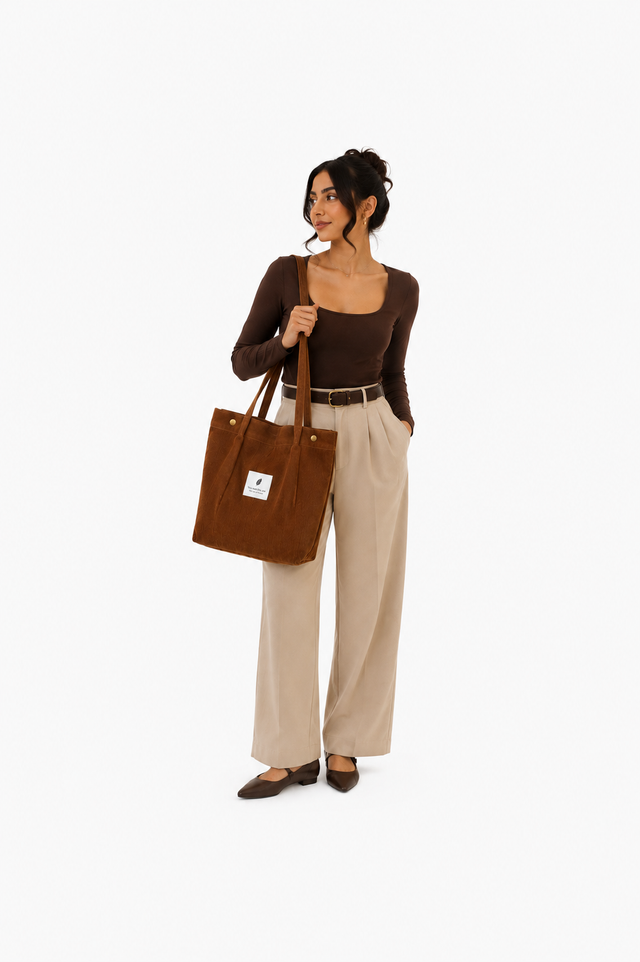 Corduroy Tote Bag